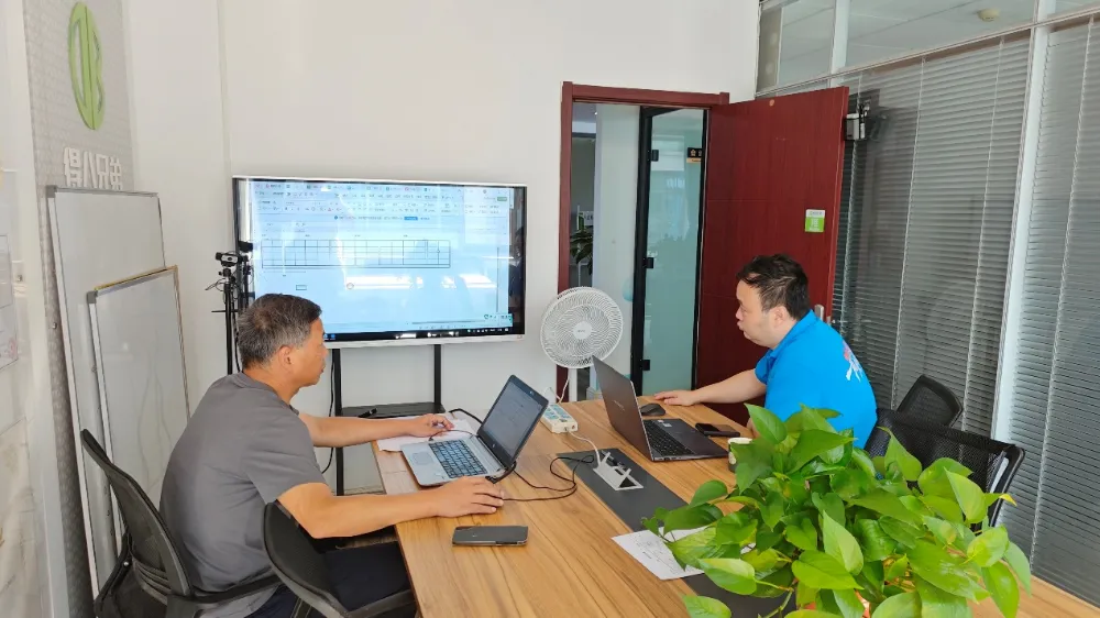 Equipe Debabrother conduz discussão aprofundada sobre solução personalizada de construção de fazenda de suínos para cliente sul-africano